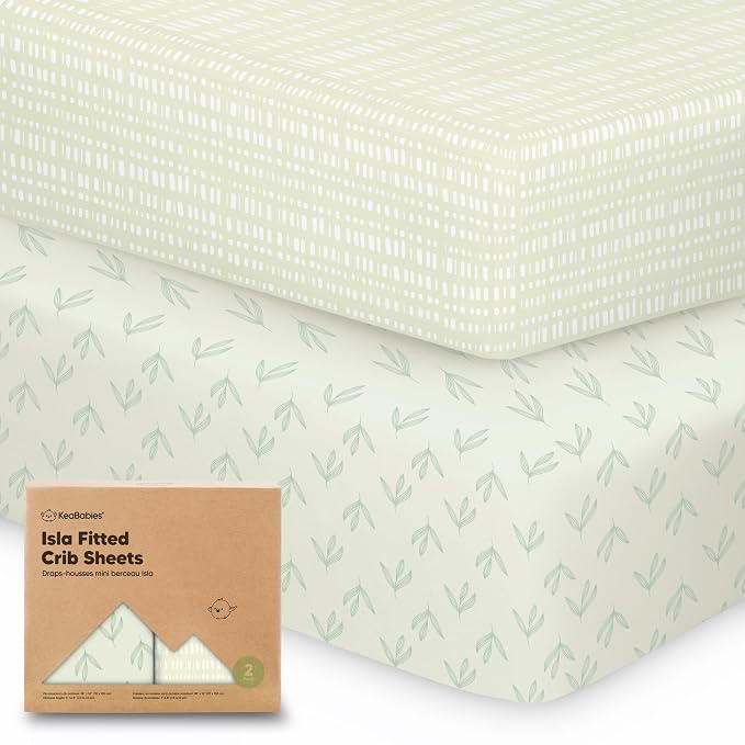 KeaBabies 2-Pack Baby Crib Sheets by KeaBabies