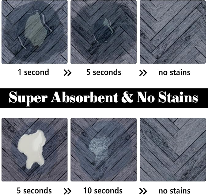 Dog Food Mats for Floors Absorbent, Pet Cat Food Mat - Image 2