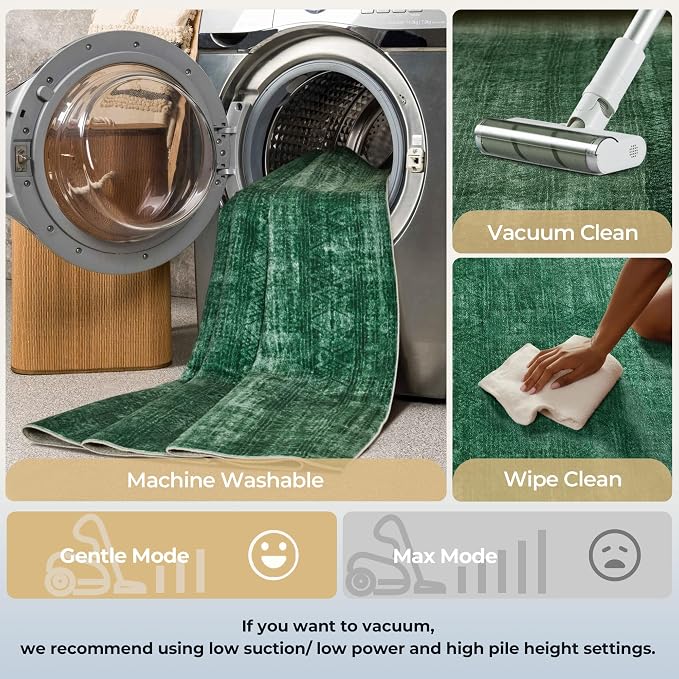 Kokia Abstract Area Rugs 9x12 Bedroom Washable Decor Low Pile Non-Slip - Image 6