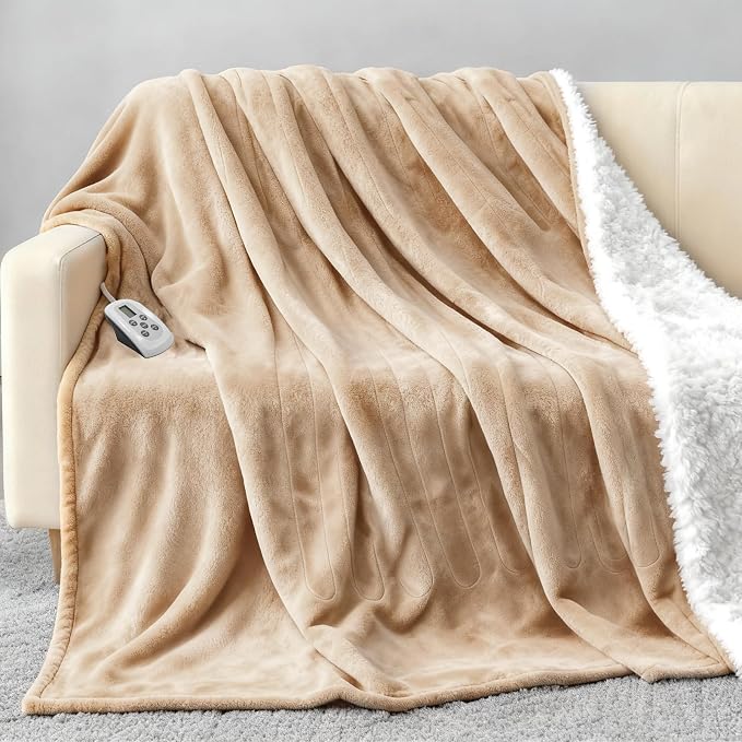 Heated Blanket Electric Blanket King 100"x90" Heating Blanket - Image 7