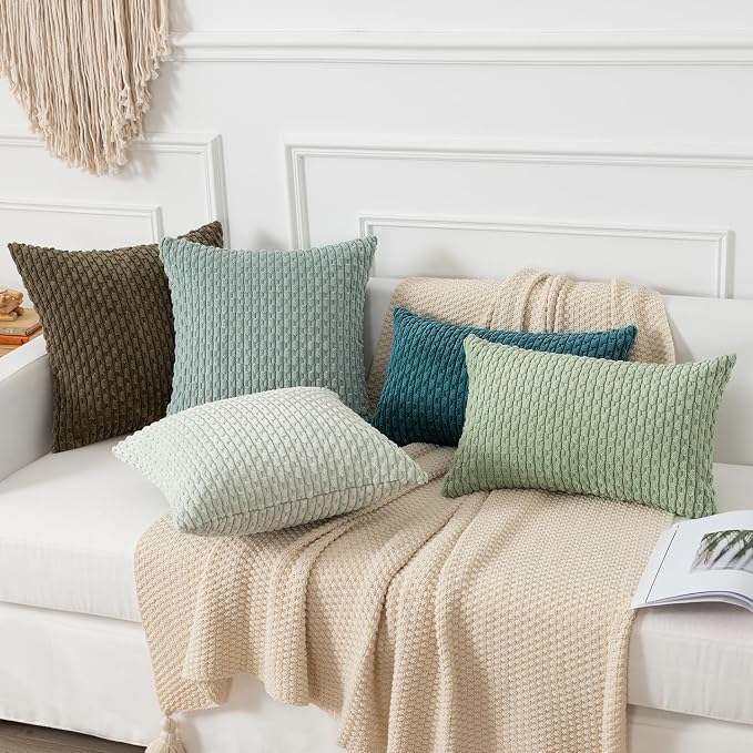 Kevin Textile 12x24 Inch Pillow Cover 1 Pack Boho Decorative Soft Striped - Image 6
