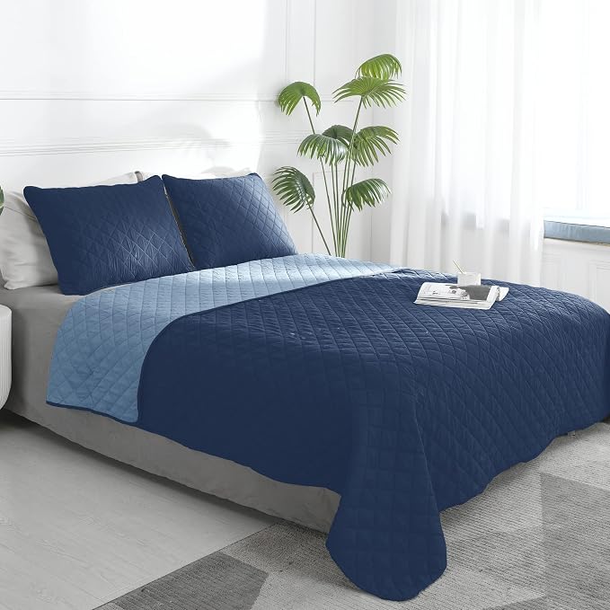 Easy-Going Queen Plus Size Reversible Quilt Set by Easy-Going