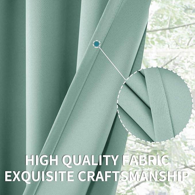 BGment Sage Green Kitchen Curtains 36 Inch Length - Image 6