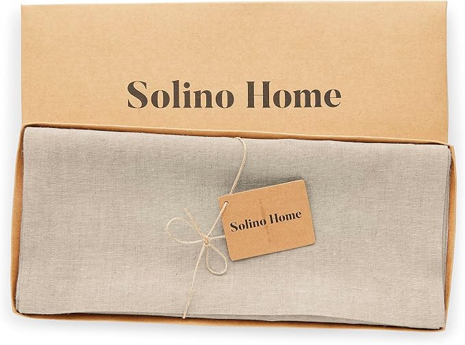 Solino Home Linen Light Natural Table Runner 90 Inches Long - Image 5