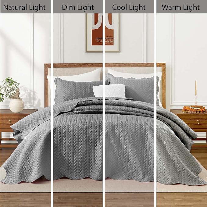 IR Imperial Rooms Queen Quilt Bedding Set Size + 2 Pillow Shams - Image 7