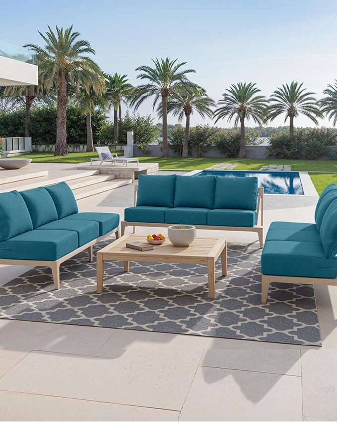 Luxury 24x24x6 Inch Outdoor Chair Cushions Set of 4 - Image 2