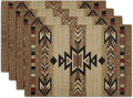Giwawa Southwestern Placemats Rustic Tribal Geometric Decorative Table Mat by Giwawa