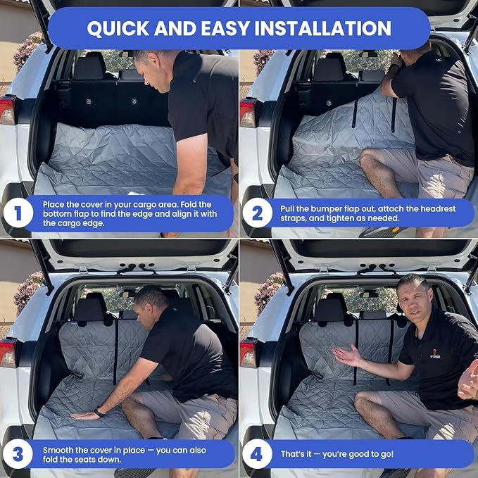 4Knines Split Cargo Liner for SUV – For Dogs & Pets, Heavy-Duty, Waterproof - Image 7