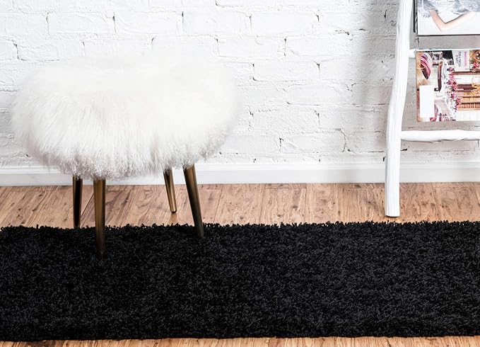 Unique Loom Solid Shag Collection Area Rug - Image 4