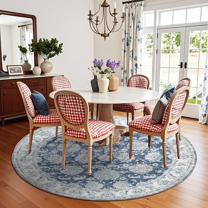 jinchan Fiora Round Rug 7ft Area Rug - Image 2