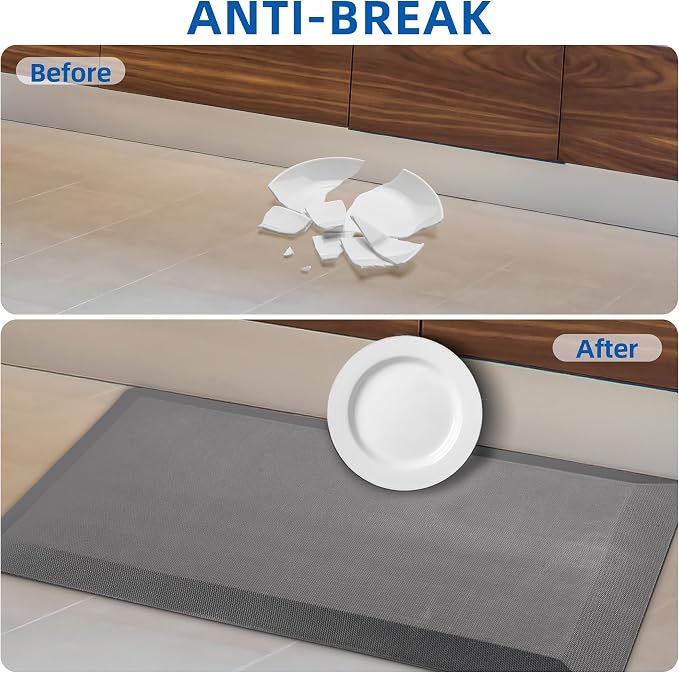 Anti Fatigue Kitchen Mats for Floor, Comfort Memory Foam Ergonomic Kitchen Rugs - Image 6