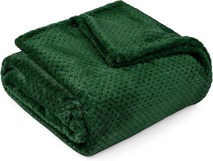PAVILIA Emerald Green Throw Blanket by PAVILIA