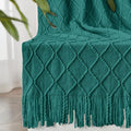 inhand Knitted Throw Blankets for Couch and Bed, Soft Cozy Knit Blanket by inhand