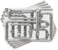 Ambesonne Industrial Place Mats Set of 4, Maze of Pipelines Faucets and Valve by Ambesonne