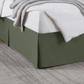 Nestl Olive Green Bed Skirt King Size by Nestl