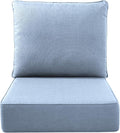Luxury Outdoor Seat Cushion Set-22 x 24 x 6 Inch Outdoor Chair Cushions by NatureComfyOutdoorFurniture