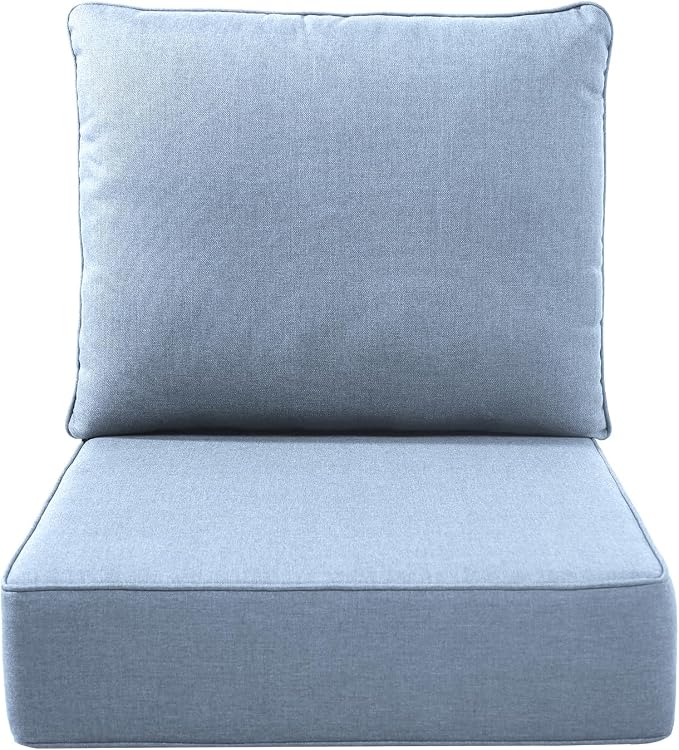 Luxury Outdoor Seat Cushion Set-22 x 24 x 6 Inch Outdoor Chair Cushions by NatureComfyOutdoorFurniture
