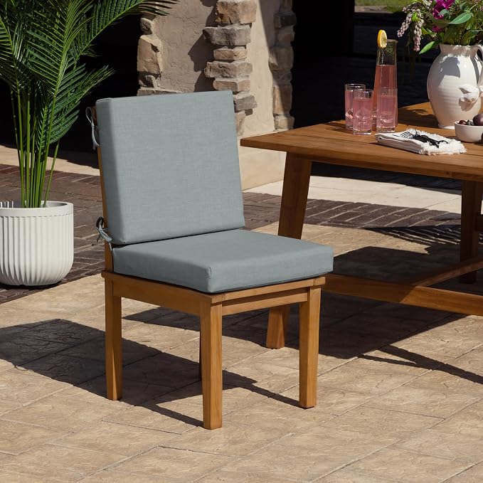 Arden Foam Outdoor Dining Chair Cushion, 20 x 20, Made - Image 2