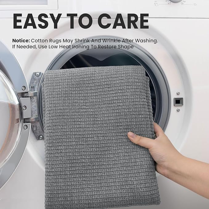 EARTHALL Washable Runner Rug 2.6x12 Ft Non Slip Runners - Image 3