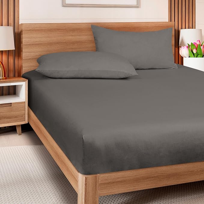 ROYALE LINENS 300 Thread Count 100% Long Staple Combed Cotton Fitted Sheet Twin - Image 8