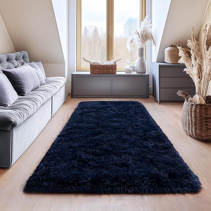 Fluffy Area Rugs for Living Room, Soft Shaggy Carpets for Living Room, Upgrade - Image 3