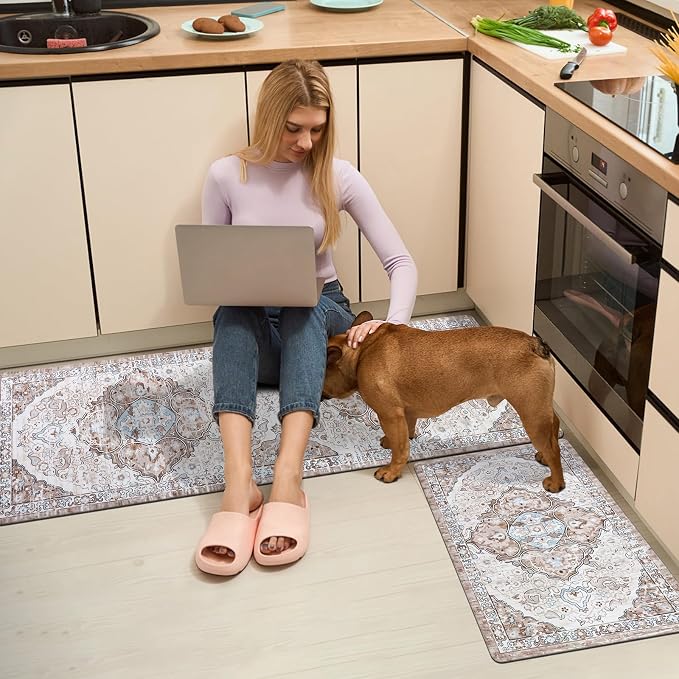 Ileading Anti Fatigue Kitchen Rugs Sets of 2 Cushioned Kitchen Mats - Image 7