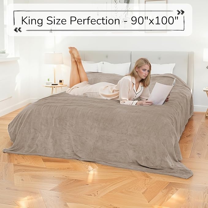 Electric Heated Blanket King Size 90"x100" - Image 3