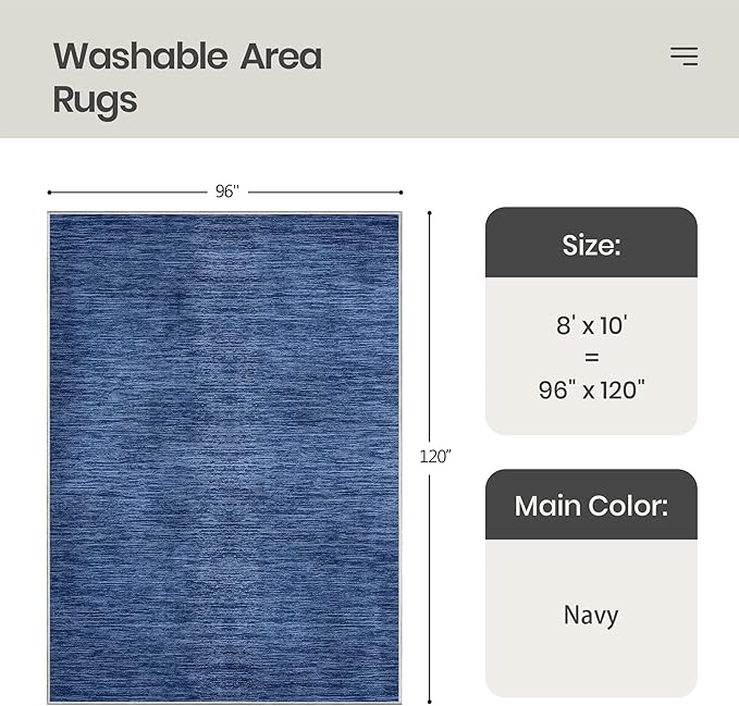 Valenrug Washable Rugs 6x9 - Image 2