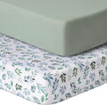 Pack and Play Sheets Fitted, 2 Pack Pack n Play Sheets by GUNTAIL