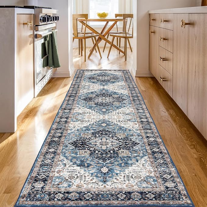 Runner Rug 2×6, Vintage Boho Rug, Ultra-Soft Low Pile, Non Slip, Stain by DomitapisRug