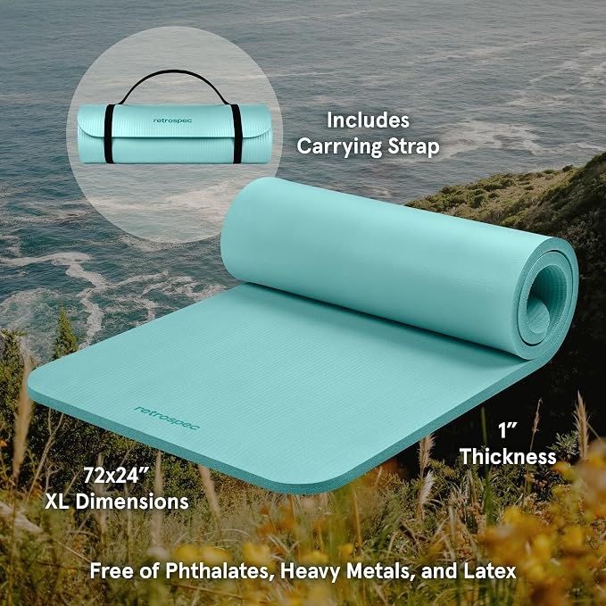 Retrospec Solana 1 inch Yoga Mat - Image 2
