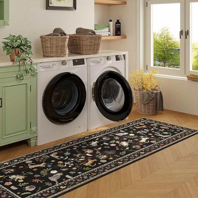 Rugcomf Runners for Kitchen Runner Rug Non Slip 2'x10' Long Washable Rugs - Image 3