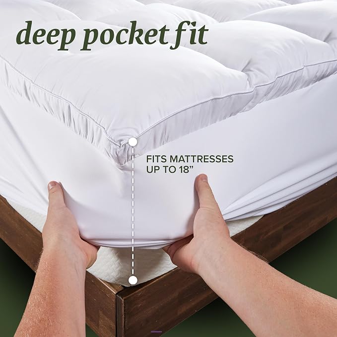 Beckham Hotel Collection California King Size Mattress Pad & Protector Hybrid - Image 3