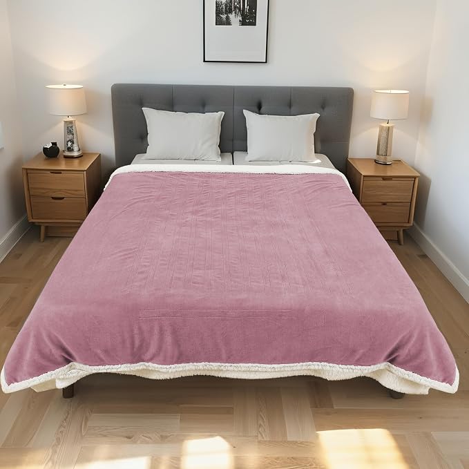 Electric Heated Blanket Throw Size 50"x60" - Image 2