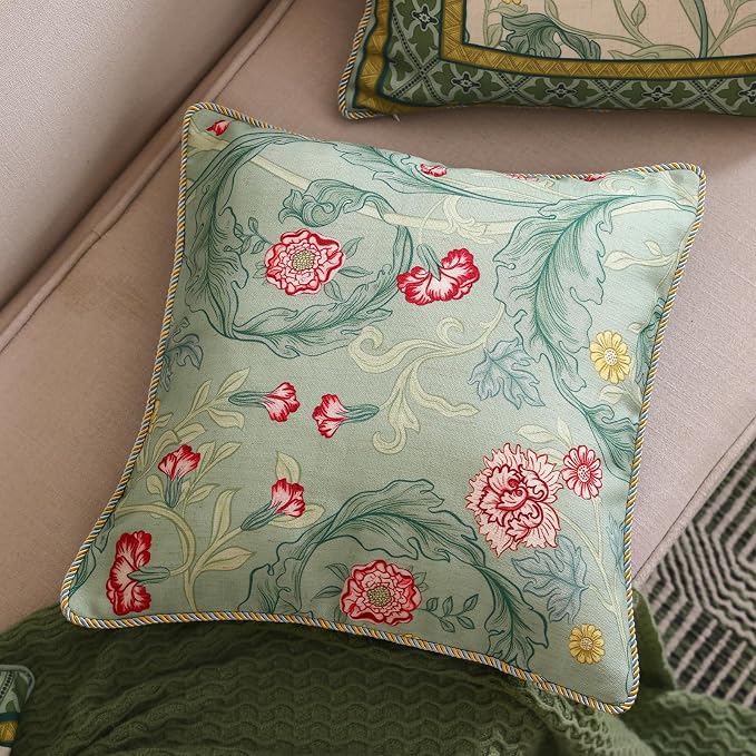 patdrea Designer Pack of 2 Square Throw Pillow Covers, French Vintage Rustic - Image 3