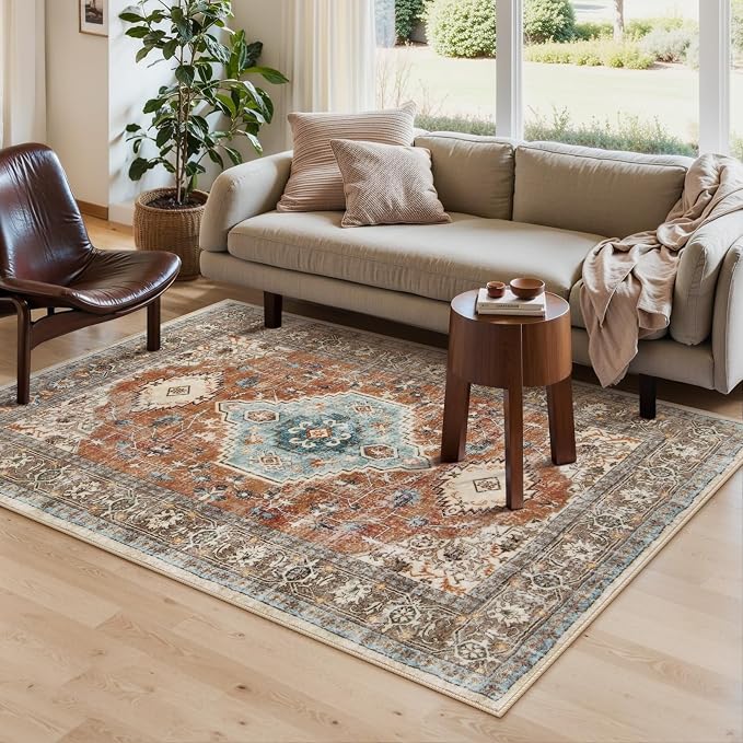 Lahome Oriental Washable Rug, 3x5 Rugs - Image 4
