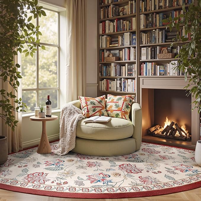 jinchan Elora Floral Corner Rug - Image 4
