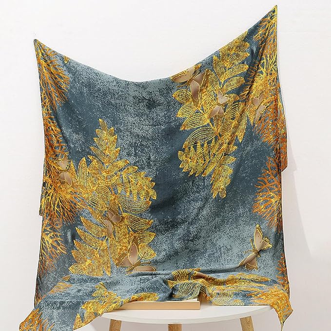 Fashion Scarves Scarf 100% Silk Feeling Scarf Silk Like Scarves Long - Image 4