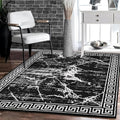 GLORY RUGS Area Rugs Marble 2x3 Black Gray Carpet Modern Abstract Rug Living by GLORYRUGS