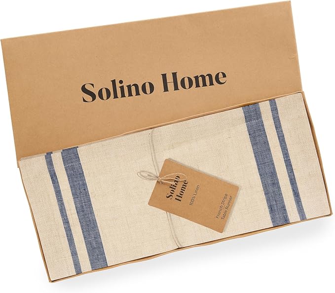 Solino Home Linen Table Runner 72 Inches Long - Image 5