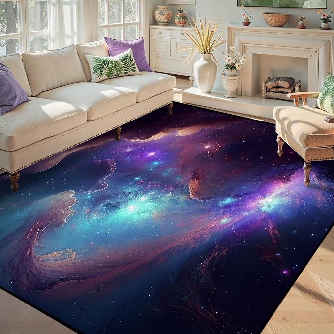 6' x 9' Galaxy Area Rug Bedroom Living Room - Image 4