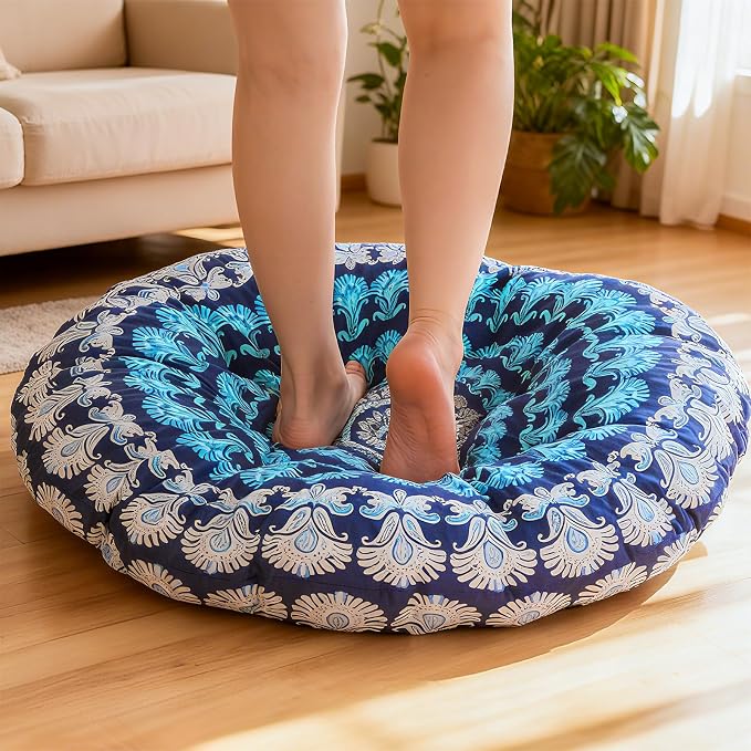 35" Large Mandala Floor Cushion Round Meditation Floor Pillow Cushion - Image 2