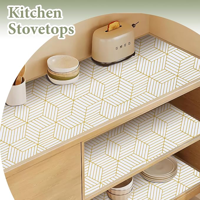 Shelf Liners for Kitchen Cabinets 12in x 20FT, Non Adhesive Cabinet Liner - Image 3