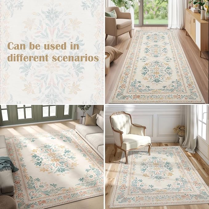 jinchan Spring Floral 2x3 Rugs for Entryway - Image 7