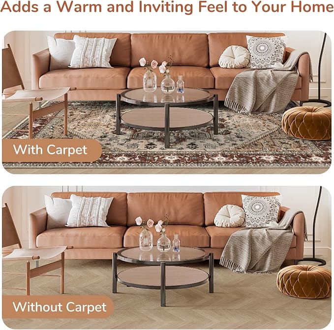 OPPODREAM Thin Area Rugs 4x6, Low-Pile Washable Rugs 4x6 - Image 8