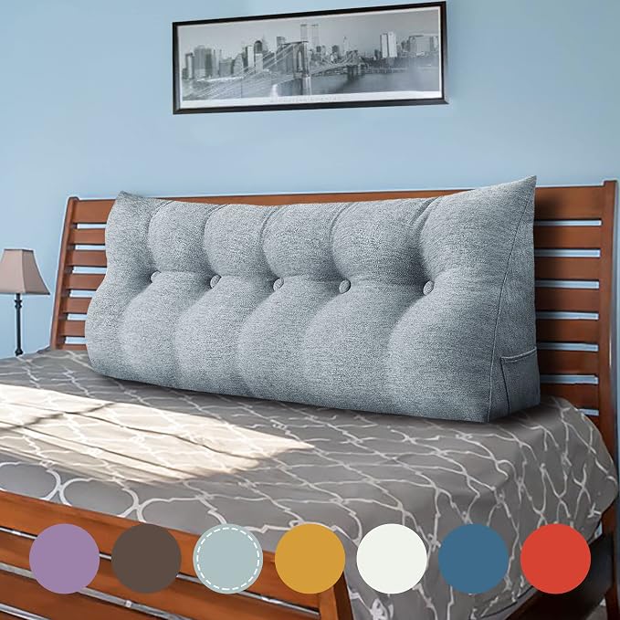 Wedge Headboard Pillow Dorm Room Reading Pillow Back Support - Image 7