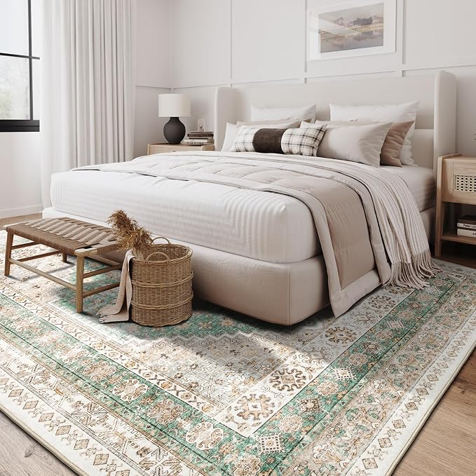 zesthome 10x14 Area Rugs, Stain Resistant Washable Rug, Ultra-Thin Rugs - Image 7