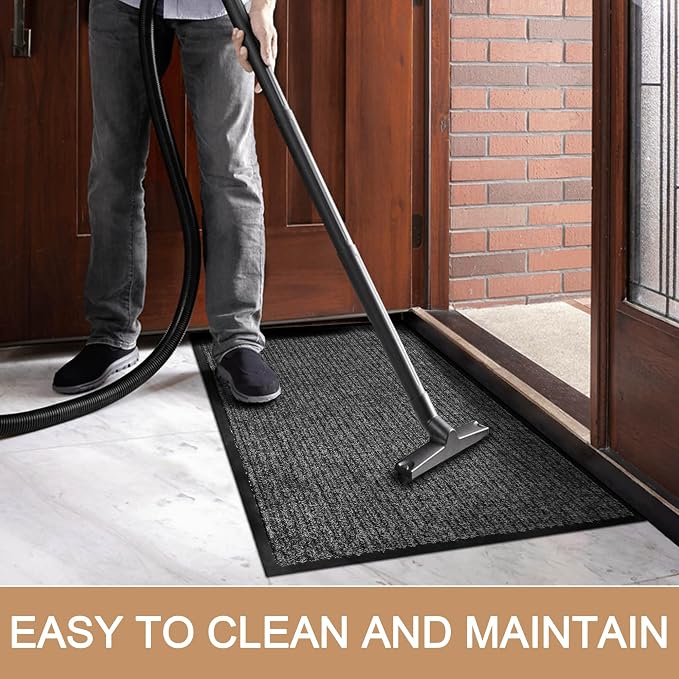 Front Door Mat Outside Entrance, Low Profile Welcome Doormat - Image 5