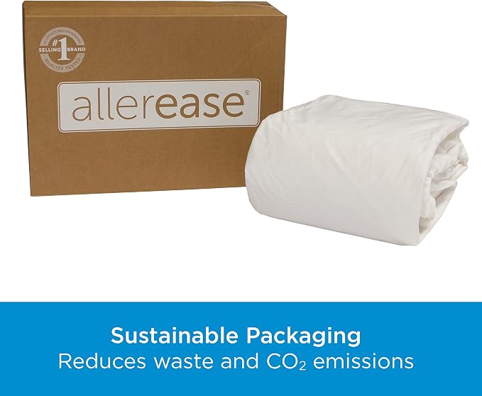 AllerEase Waterproof Mattress Protector Stain Protection Full Size Allergen - Image 8