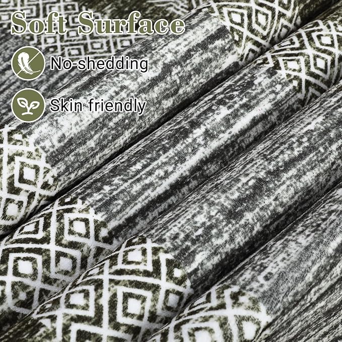 GarveeHome Modern Geometric Area Rug 5x7 Distressed Bordered Rug Washable Non - Image 4